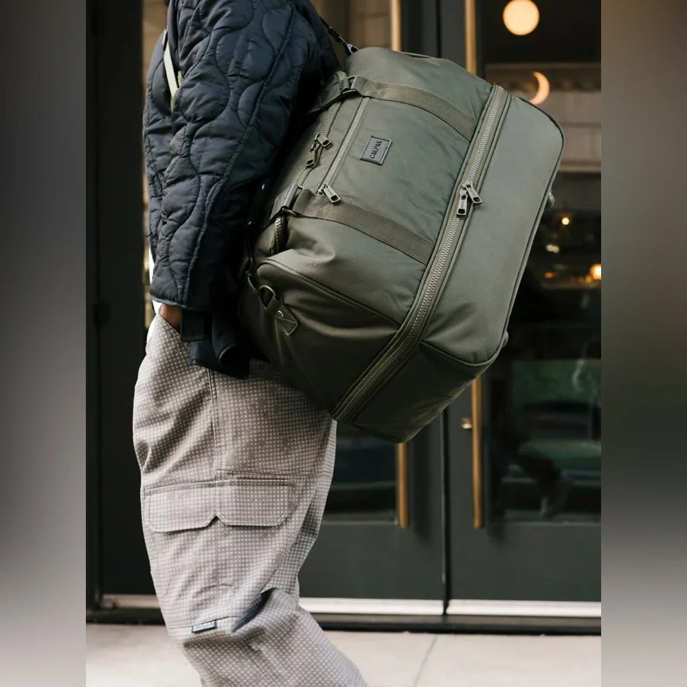Calpak Stevyn Duffel Bag with Shoe Compartment Green